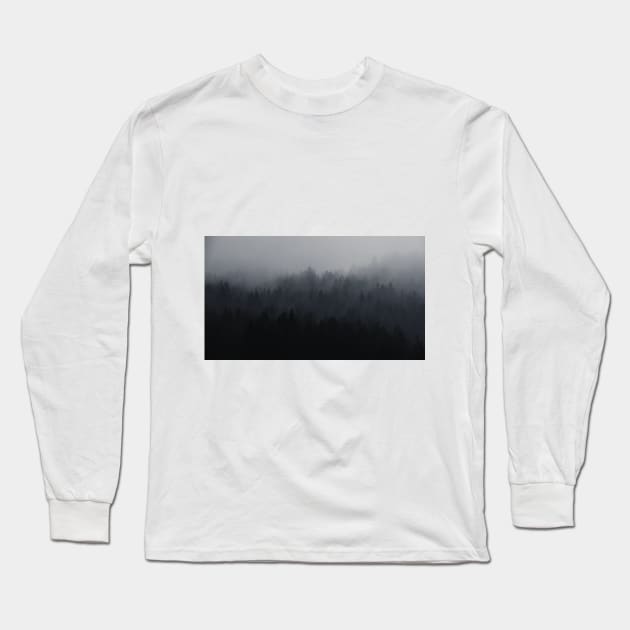 Forest in the fog Long Sleeve T-Shirt by artbypond